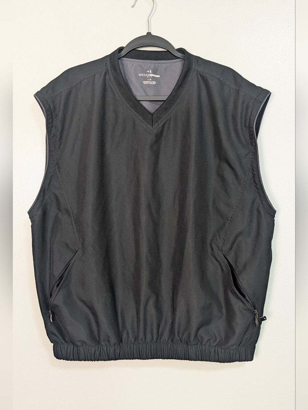 Grand Slam Golf‎ Short Sleeve Windbreaker Jacket (Missing Zip-On Sleeves) Large
